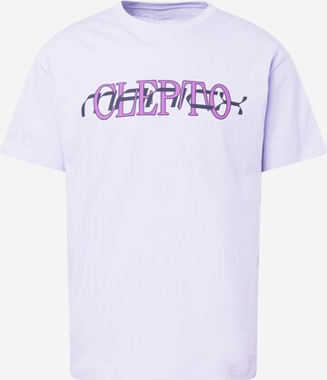 Cleptomanicx T-Shirt 'New Dimension' in Lila: predná strana