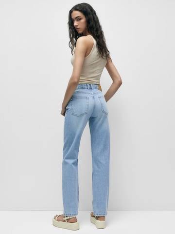 Regular Jeans de la Pull&Bear pe albastru