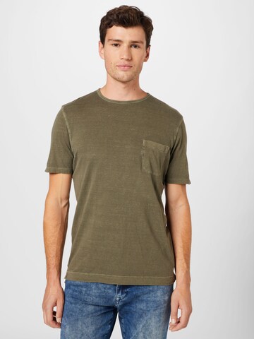 T-Shirt OLYMP en vert : devant