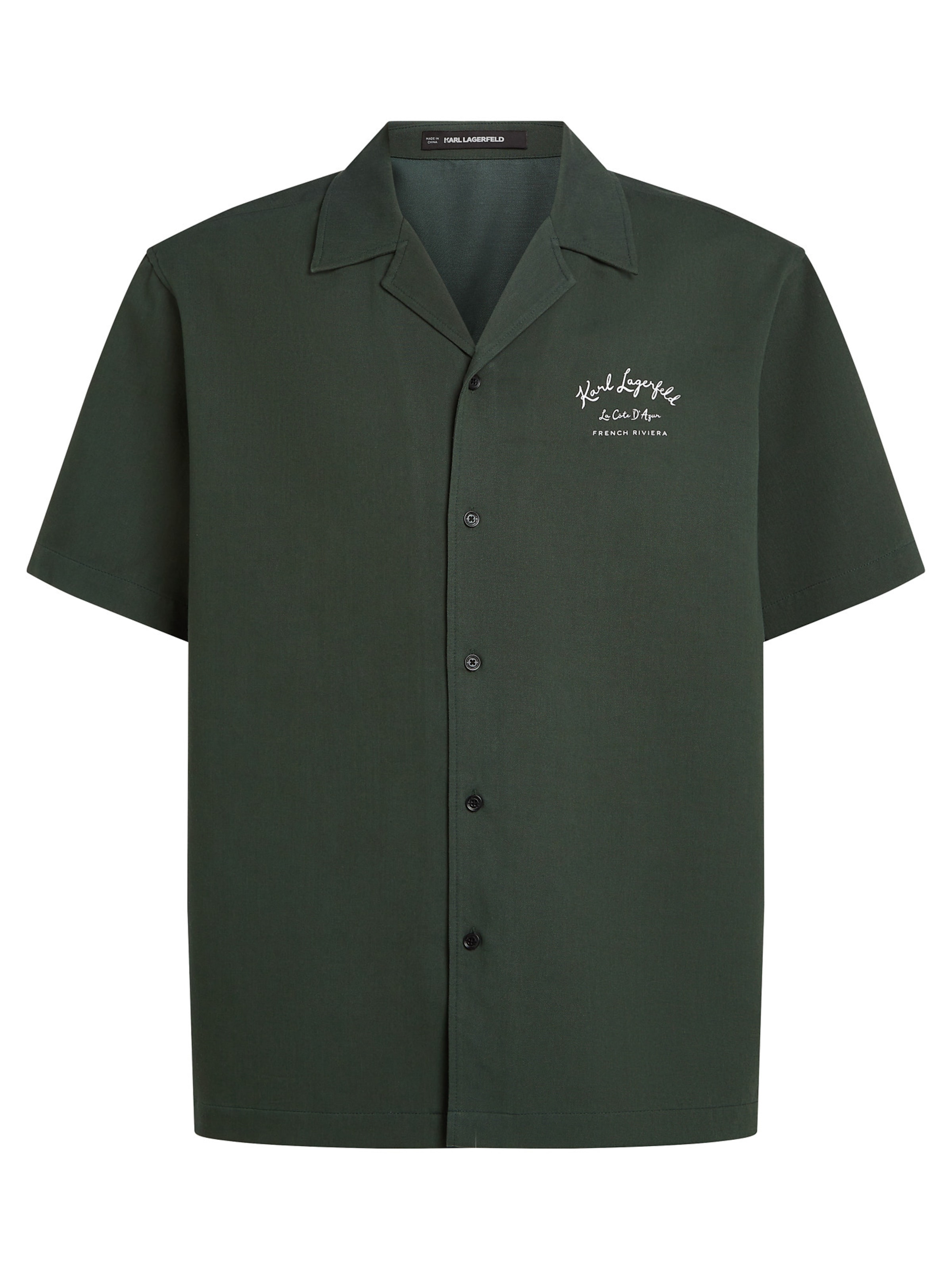 Karl Lagerfeld Regular fit Overhemd in Groen: voorkant