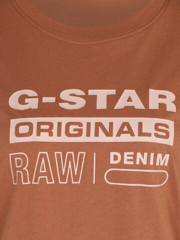 G-Star RAW Μπλουζάκι σε καφέ