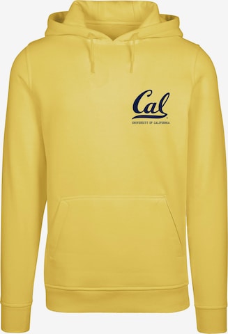 Merchcode Sweatshirt 'Berkeley University - Cal' in Yellow: front