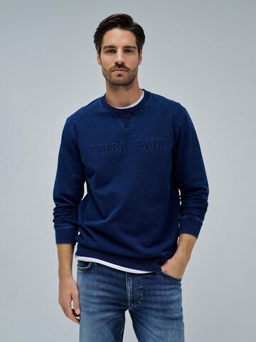 Pull-over Salsa Jeans en bleu : devant