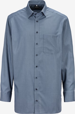 OLYMP Comfort fit Button Up Shirt in Blue: front