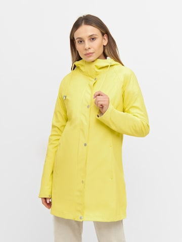 Manteau fonctionnel 'RAIN87' ILSE JACOBSEN en jaune : devant
