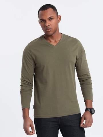 Ombre Shirt in Green: front