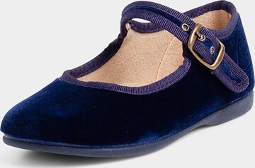 Scarpa bassa di Pisamonas in blu: frontale