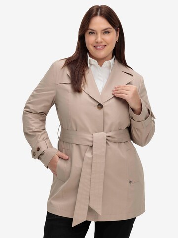 Manteau mi-saison SHEEGO en beige : devant