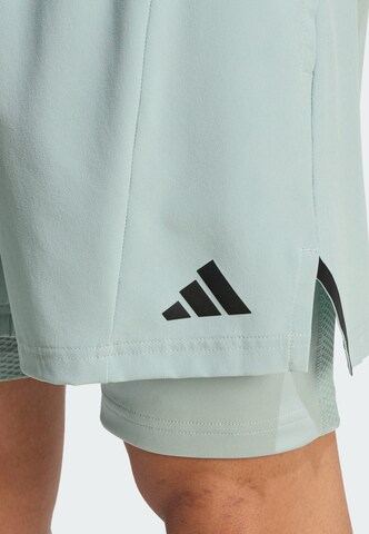 ADIDAS PERFORMANCE Regular Workout Pants 'D4T' in Green