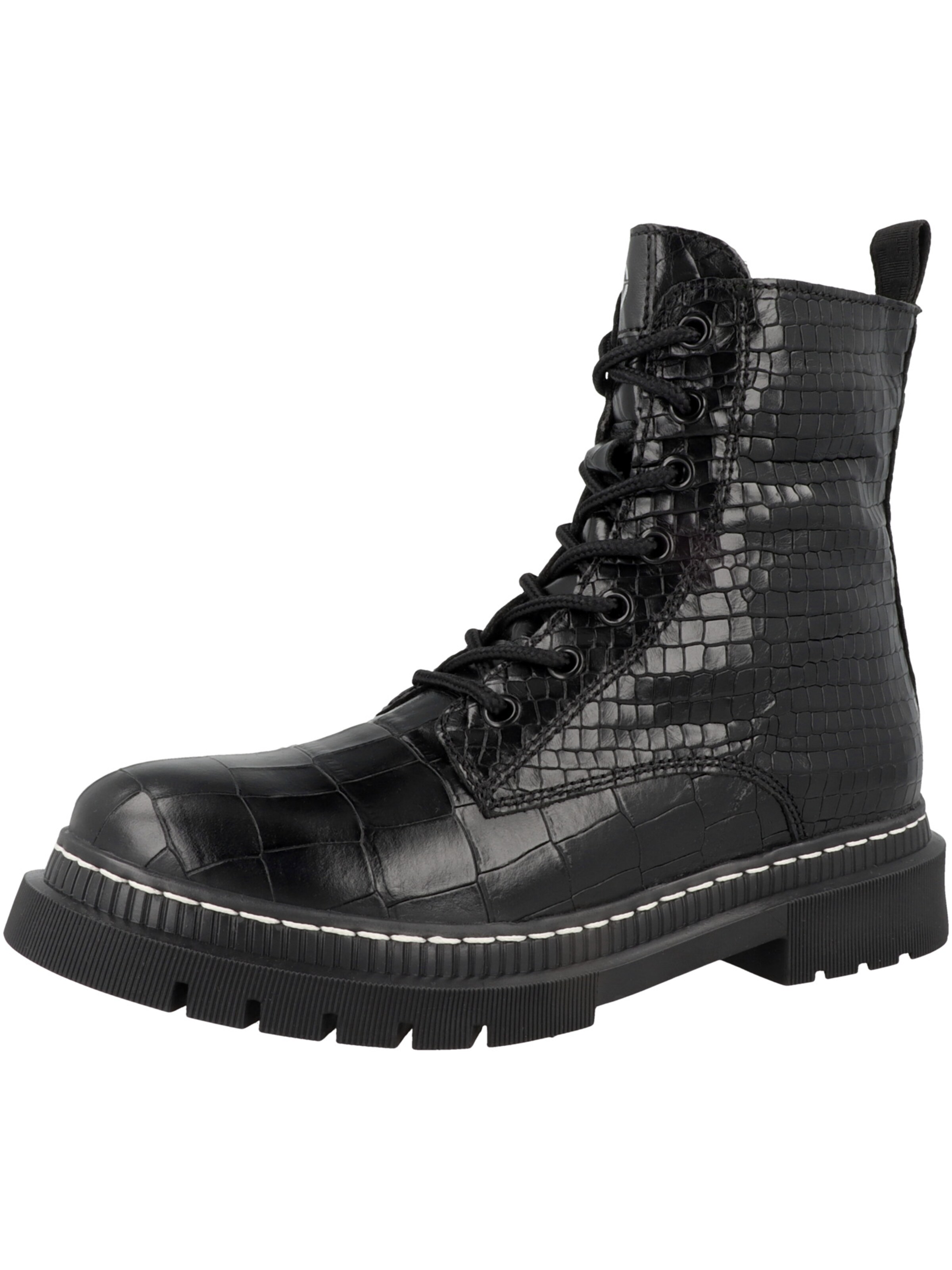 Bottines à lacets Tamaris en noir : devant