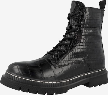 Stivaletto stringato di Tamaris in nero: frontale