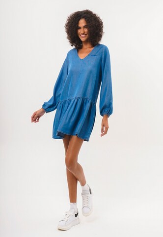 FRESHLIONS Shirt dress 'Bonnie' in Blue