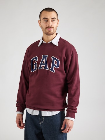 Sweat-shirt 'HERITAGE' GAP en rouge : devant