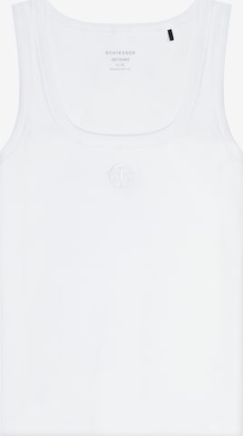 SCHIESSER Top 'SCHIESSER 150 YEARS' in Weiß: Vorderseite