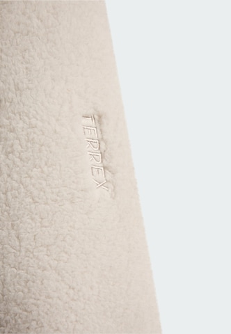 ADIDAS TERREX Athletic fleece jacket 'Xploric' in Beige