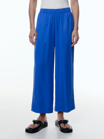 EDITED Szeroka nogawka Spodnie 'Nona' w kolorze niebieski: przód