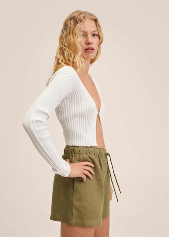 MANGO Regular Broek in Groen