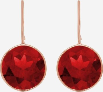 Boucles d'oreilles Gemshine en rouge : devant