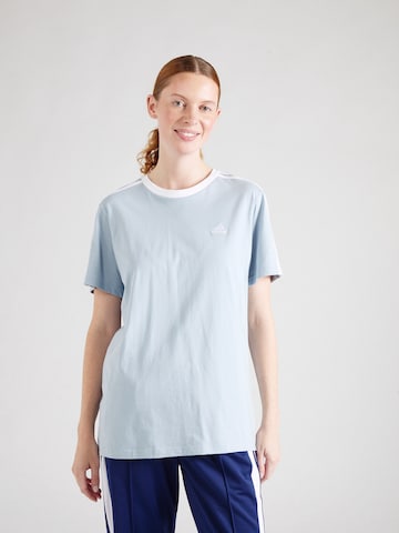 ADIDAS SPORTSWEAR Functioneel shirt 'Essentials 3-Stripes' in Blauw: voorkant