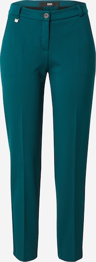 Pantaloni cu dungă 'Maron' BRAX pe verde smarald, Vizualizare produs