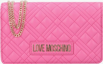 Love Moschino Clutch in Roze: voorkant