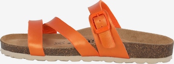 Palado Mules 'Ikaria Metallic' in Orange