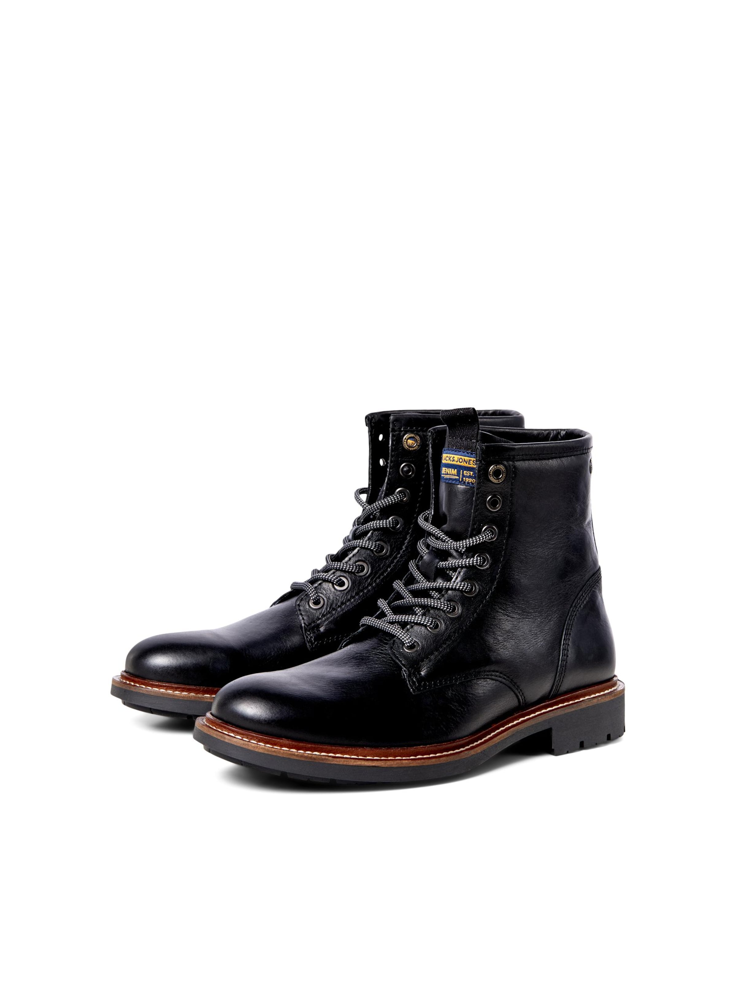 Bottines à lacets 'Tanner' JACK & JONES en noir