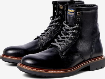 JACK & JONES Lace-Up Boots 'Tanner' in Black
