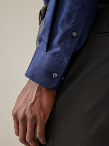 Next Regular fit Button Up Shirt in Blue