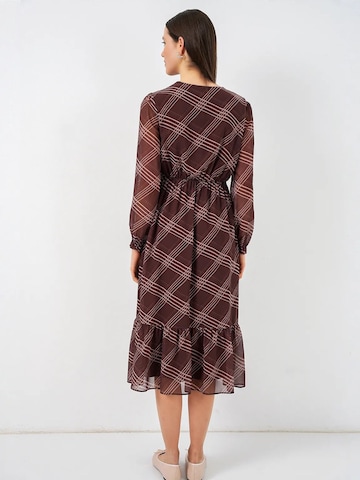 Bigdart Dress in Brown