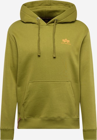 ALPHA INDUSTRIES Regular fit Sweatshirt i grön: framsida