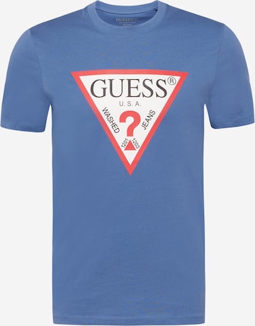 GUESS Μπλουζάκι σε μπλε: μπροστά