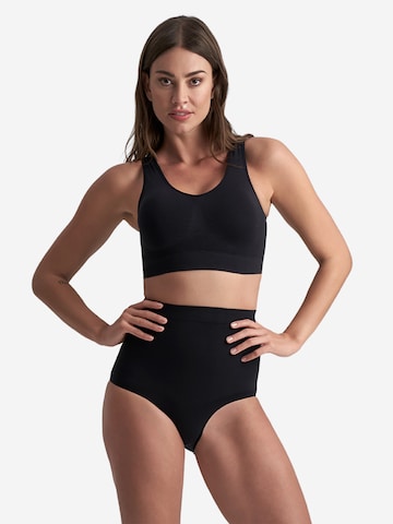 Slip scultant ' Soft Touch Seamless Mid Waist Brief' Bye Bra en noir