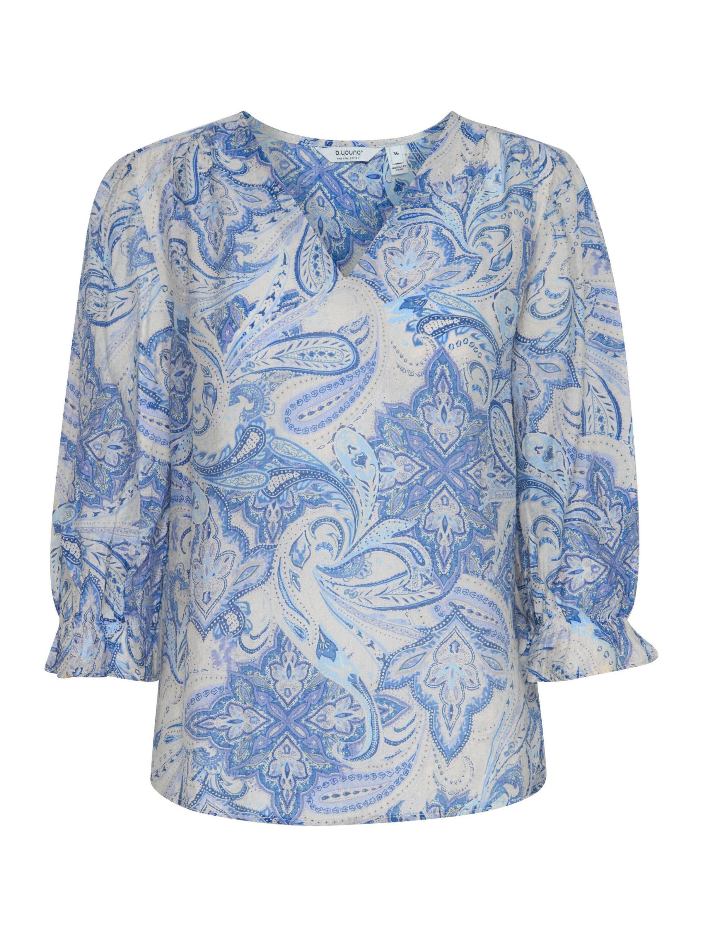 b.young Blouse 'BYFairyday' in Blauw: voorkant