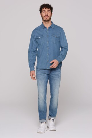 CAMP DAVID Regular fit Button Up Shirt in Blue