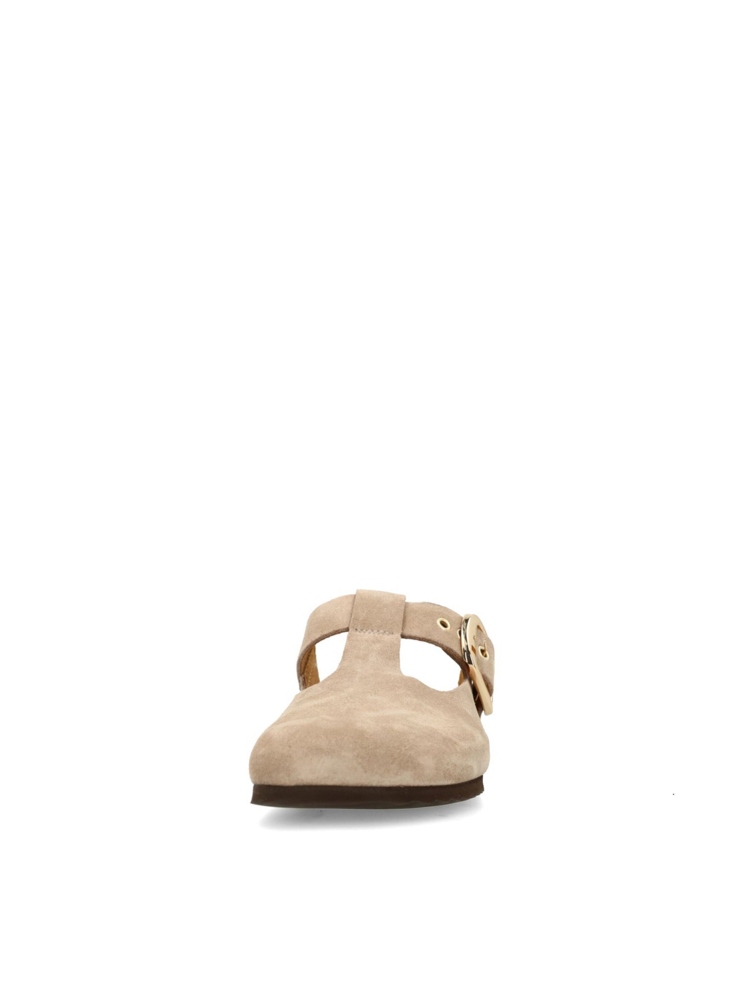 MANFIELD Clogs in Beige
