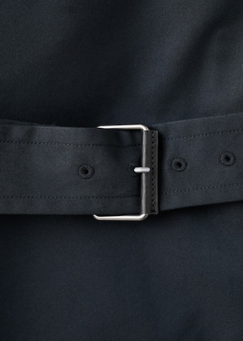 MANGO MAN Between-Seasons Coat in Blue