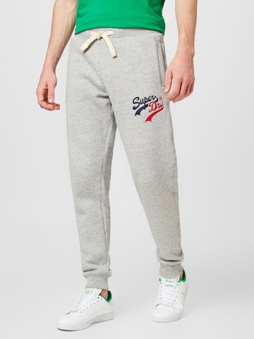 Superdry Tapered Pants in Grey: front