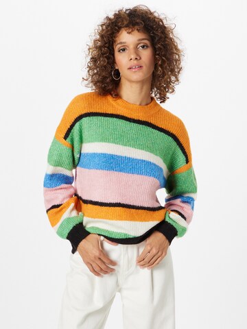 ICHI Sweater in Mixed colors: front