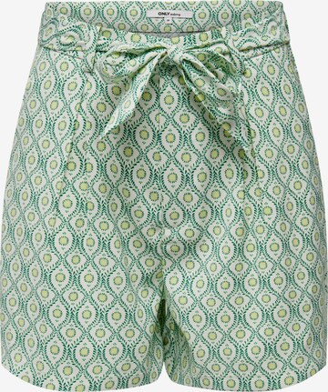 Regular Pantalon à pince ONLY en vert : devant