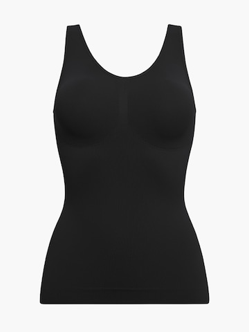 creamy Shapingtop in Schwarz: Vorderseite