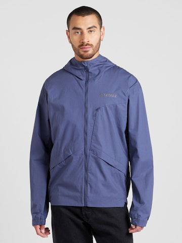 ADIDAS TERREX Outdoor jacket 'Xploric' in Blue: front