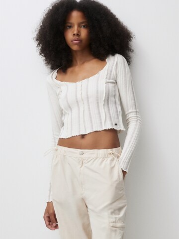 Pull&Bear Shirt in White: front