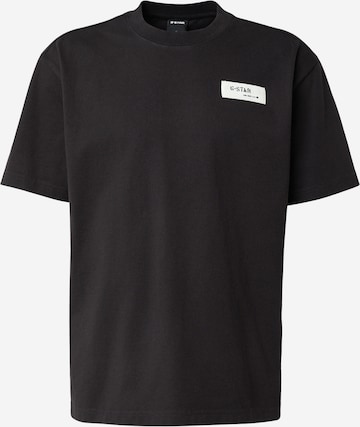 G-STAR Majica | črna barva: sprednja stran