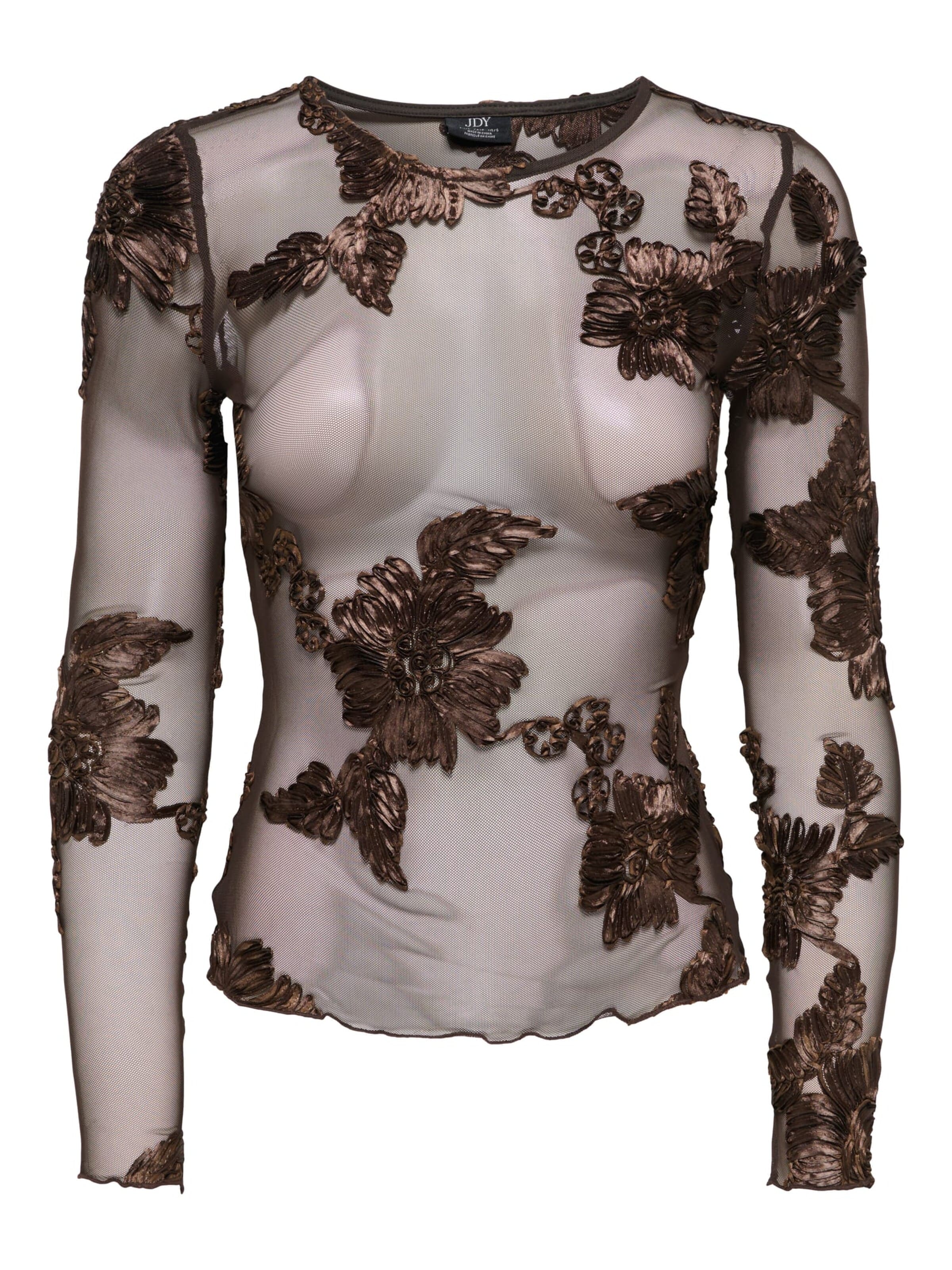 JDY Top 'Casablanca' in Brown: front