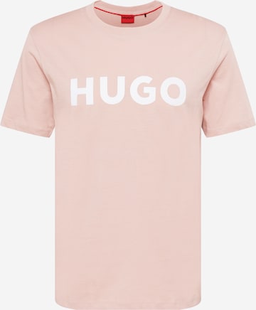 HUGO Red Tričko 'Dulivio' – pink: přední strana