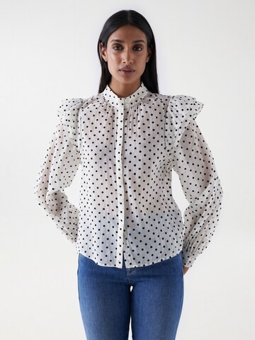 Salsa Jeans Blouse in White: front