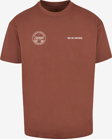 9N1M SENSE Shirt 'Endless Dessert' in Brown: front