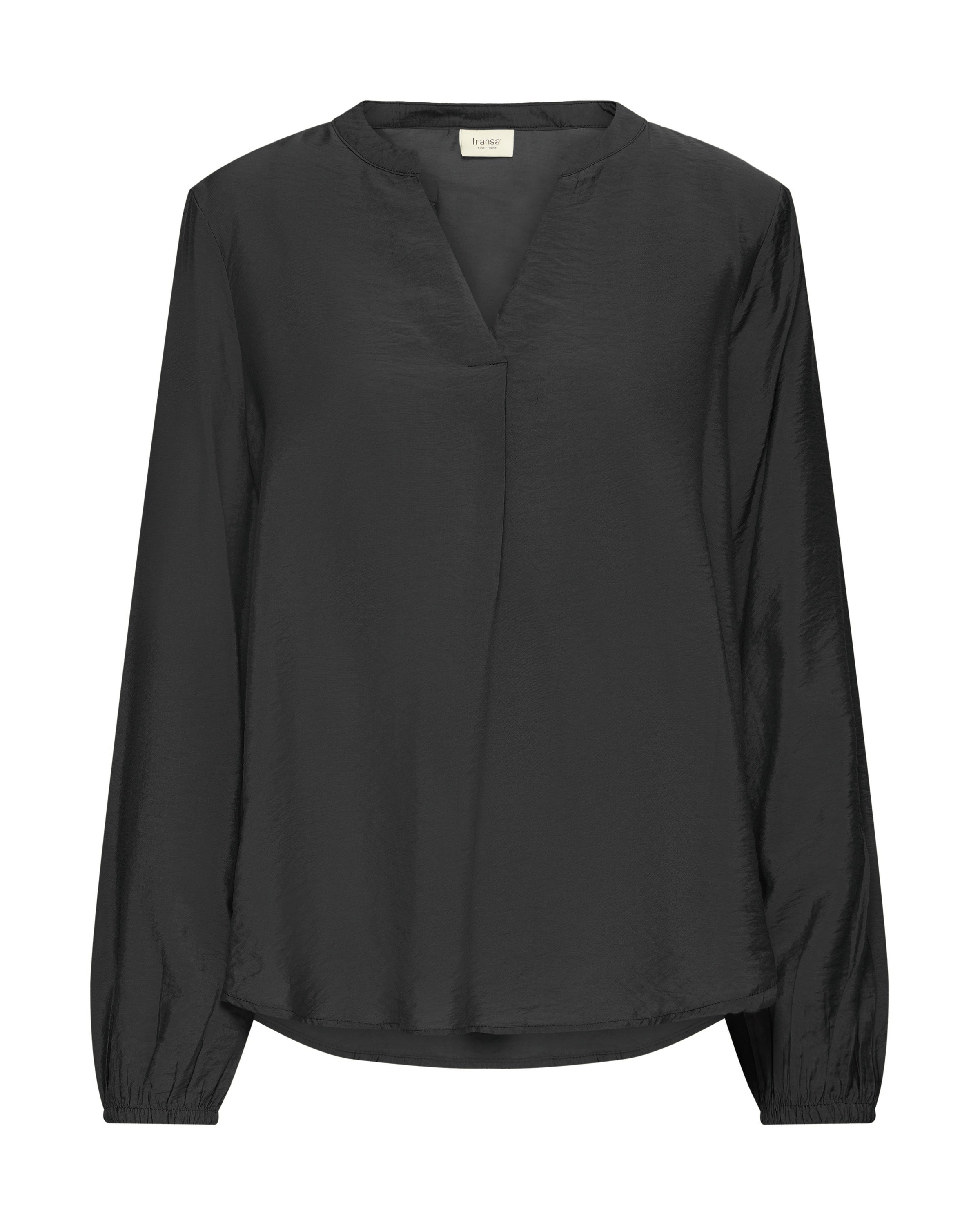 Chemisier 'FRMOSANA' Fransa en noir : devant