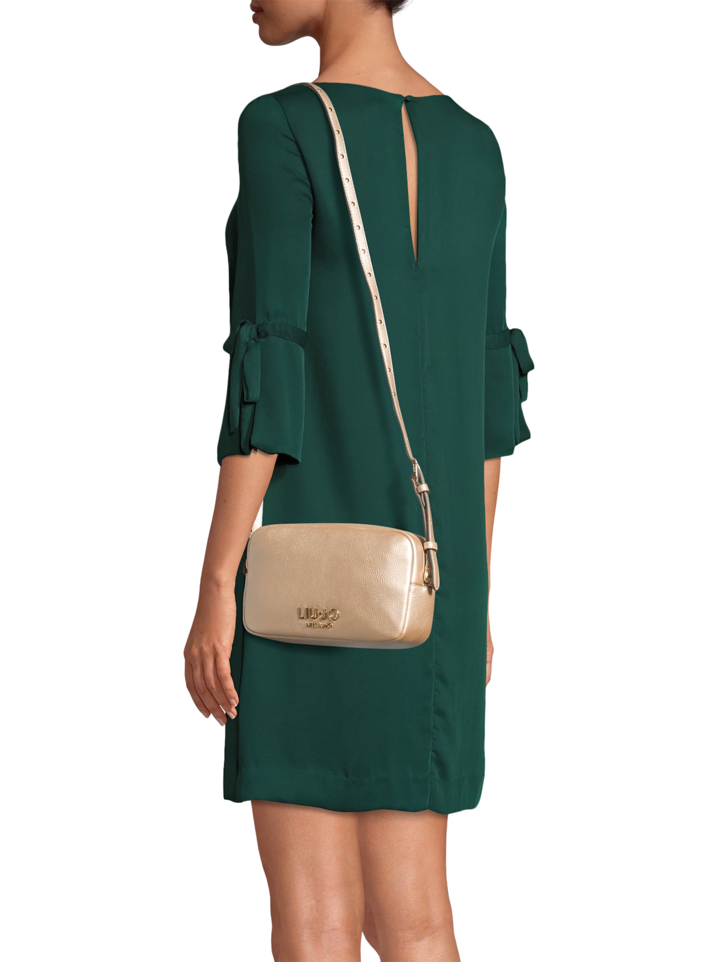 auksinė Liu Jo Rankinė su ilgu dirželiu 'ECS': priekis